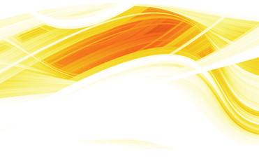 Orange and yellow background of abstract warm curves