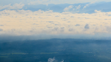 mountains view in the morning at chaingmai northern thailand