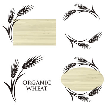 麦のロゴデザイン素材セット