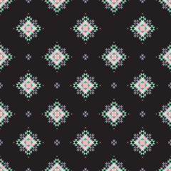 Ethnic background. Seamless pattern, vector illustration