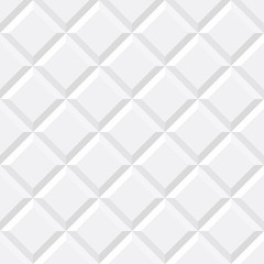 White tiles, ceramic brick. Squares seamless pattern. Vector illustration EPS 10