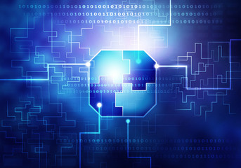 Curcuit board background . Mixed media