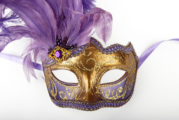 Lilac carnival mask 