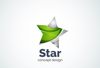 Fototapeta premium Star logo template, rating or best choice concept
