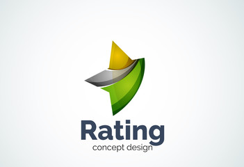 Star logo template, rating or best choice concept