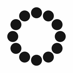 Sign expectations page load icon in simple style isolated on white background. Loading symbol