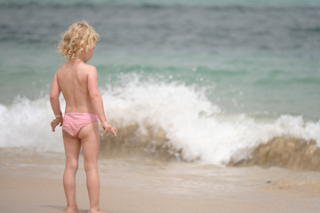 Fototapeta premium Kind am strand
