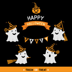 Halloween ghost character 