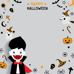 Halloween vampire background symbol pattern	