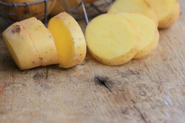 fresh potatoes