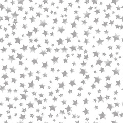 Star monochrome background. Trendy graphic drawing. Chaotic decorative illustration. Minimalistic abstract image. Geometric colorful object. Starry seamless pattern. Vector illustration. 
