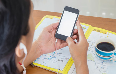 Preparing to Travel Concept, Searching for information