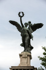 Naklejka premium Sculpture at Vittorio Emanuele II Bridge, Rome, Italy.