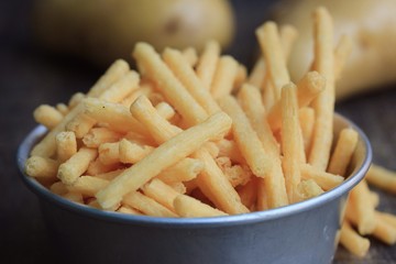 french fries with potatoes