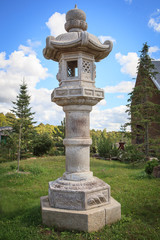 Fototapeta na wymiar Lantern in japan garden