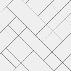Seamless pattern diagonal polygonal rectangular lines, black and white
