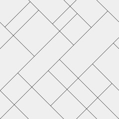 Seamless pattern diagonal polygonal rectangular lines, black and white - 119031660
