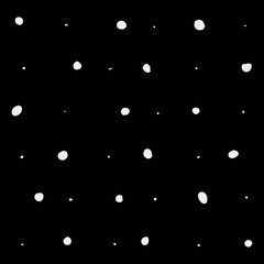 Minimal monochrome handwritten pattern dots, rounds