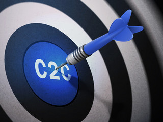 C2C target hitting by dart arrow