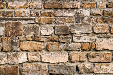 Bwon stonewall brickwork texture