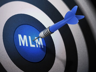 MLM target hitting by dart arrow