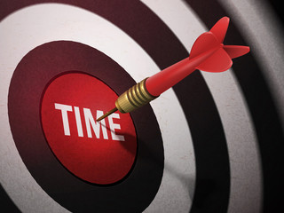 TIME target hitting by dart arrow