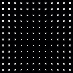 Minimal monochrome hand drawn pattern cross