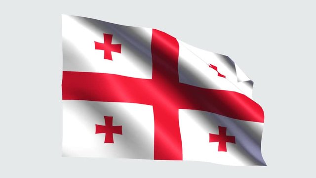 Georgia flag with transparent background