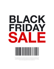 Black Friday Sale Label Sign for WEB or Print