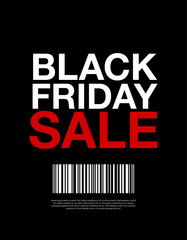 Fototapeta na wymiar Black Friday Sale Label Sign for WEB or Print