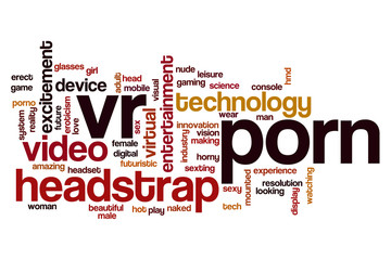 VR porn word cloud