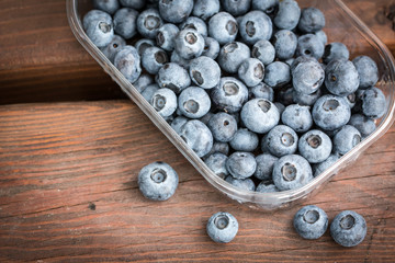 fresh summer berries, healthy food on table