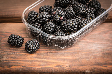 fresh summer berries, healthy food on table