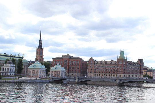 Riddarholmen: Die Skyline der Altstadt von Stockholm in Schweden