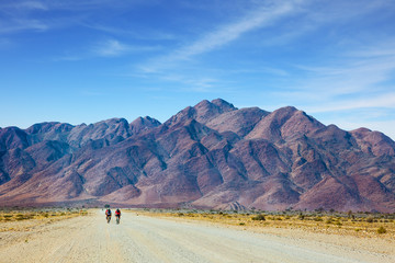  Bicycle race in the desert