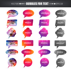 Abstract concept vector empty speech square quote text bubble. For web and mobile app isolated on background, illustration template design, creative presentation, business infographic social media