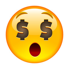 About Money Surprised Face. AboutMoney Surprised Emoji