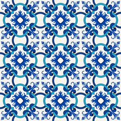 Vector seamless pattern. Colorful ethnic ornament. Arabesque style. Islamic art.