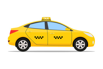 Fototapeta premium Yellow taxi car