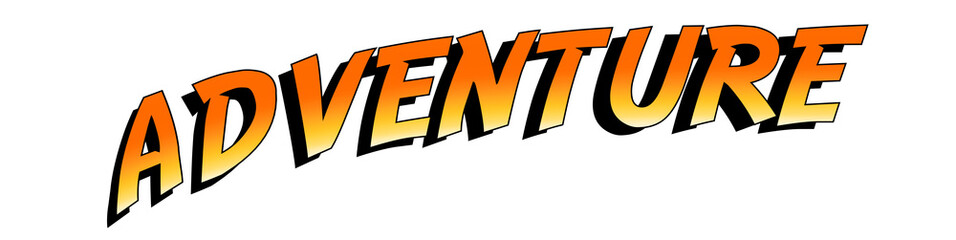 Abenteuer Schriftzug