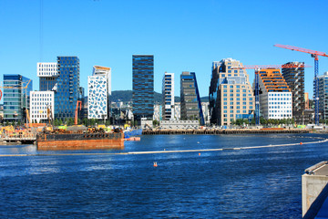 Naklejka premium Oslo - cityscape is great attractions in a summer day