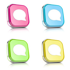 ikona na tle zaokrąglonego kwardratu z metalowym środkiem i odbiciem © vempireart