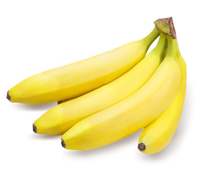 bananas isolated on the white