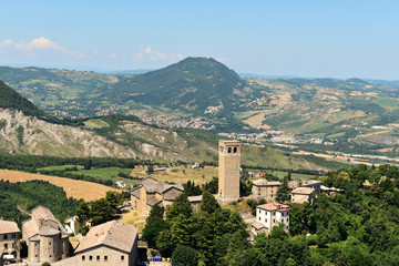 Fototapeta na wymiar View of San Leo, Italy