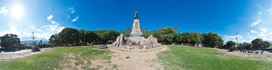 Fototapeta na wymiar Monument to Martin Miguel de Guemes, Salta