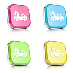 ikona na tle zaokrąglonego kwardratu z metalowym środkiem i odbiciem © vempireart