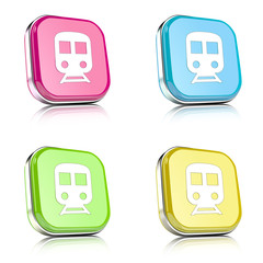 ikona na tle zaokrąglonego kwardratu z metalowym środkiem i odbiciem © vempireart