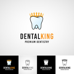 Teethcare logo template. dental icon set. dentist clinic insignia, orthodontist illustration, teeth vector design, oral hygienist concept for stationary, tooth branding t-shirts picture, business card