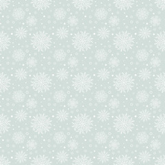 Seamless Vector Background With Snowflakes