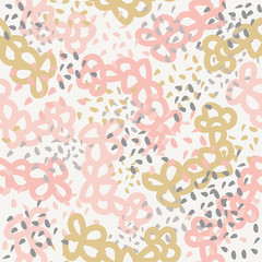 Cute beautiful abstract seamless pattern. Texture, textile, background, fabric. Vector illustration - 119044456